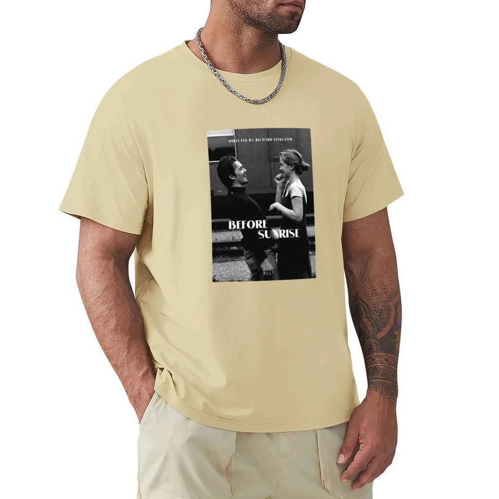 Przed Wschodem Słońca Zachód Słońca Północ T-shirt Oversize z Graficznym Nadrukiem Street Wear Sublime Blanks Odzież Męska