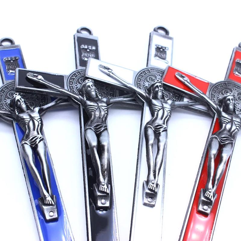 Kirchenreliquien Jesus am Pranger Kreuz Wandkruzifix Antike Heimkapellendekoration Christus Kreuz Anhänger Religion Beten Dekoration