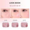 wakemake Soft Sheer 02 Lazy and Natural Korean Popular Eyeshadow Palette Multi-Palette Rose, 6-Piece Set, Eyeshadow, Cheek, Highlight, Finish,
