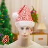 Luxury Sequined Christmas Hat with Plush Trim for Holiday Parties