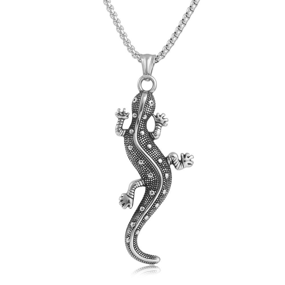 2026 European and American Popular Chinese Dragon European and American Dragon Lizard Gecko Snake Pendant Versatile Trend Accessories 60CM