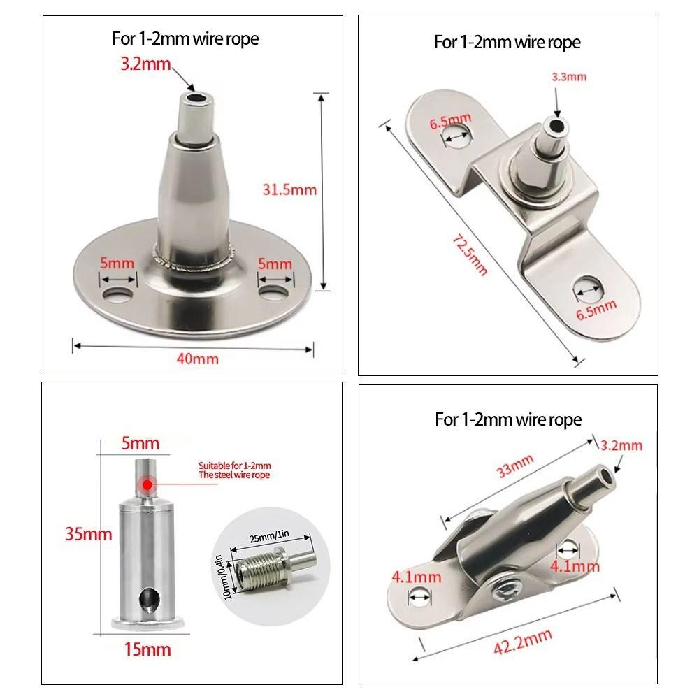 1Pcs Adjustable Spring Hook Wire Rope Suspension Kit for Lighting Fixtures and Picture Decoration