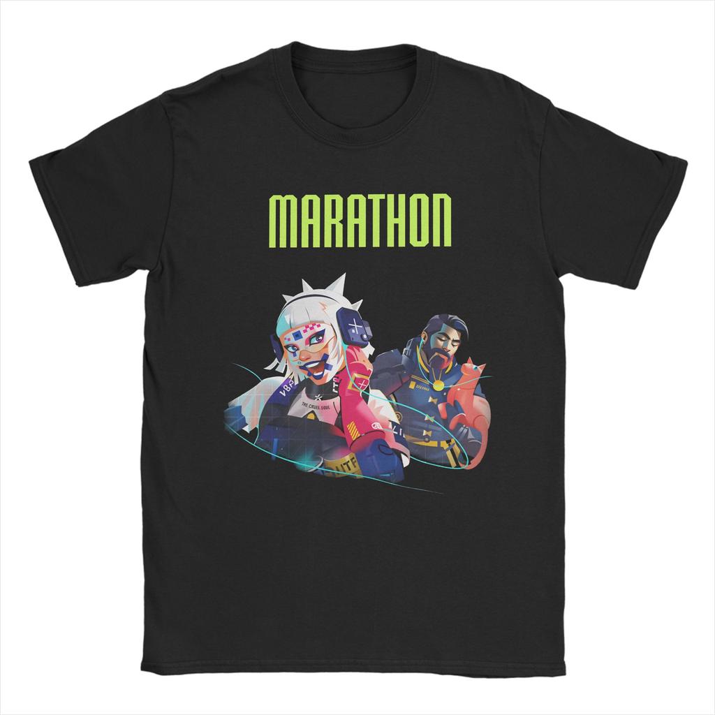 Game Marathon Graphic Printed T Shirts Unisex Women 100 Cotton Tee Shirt Clothing