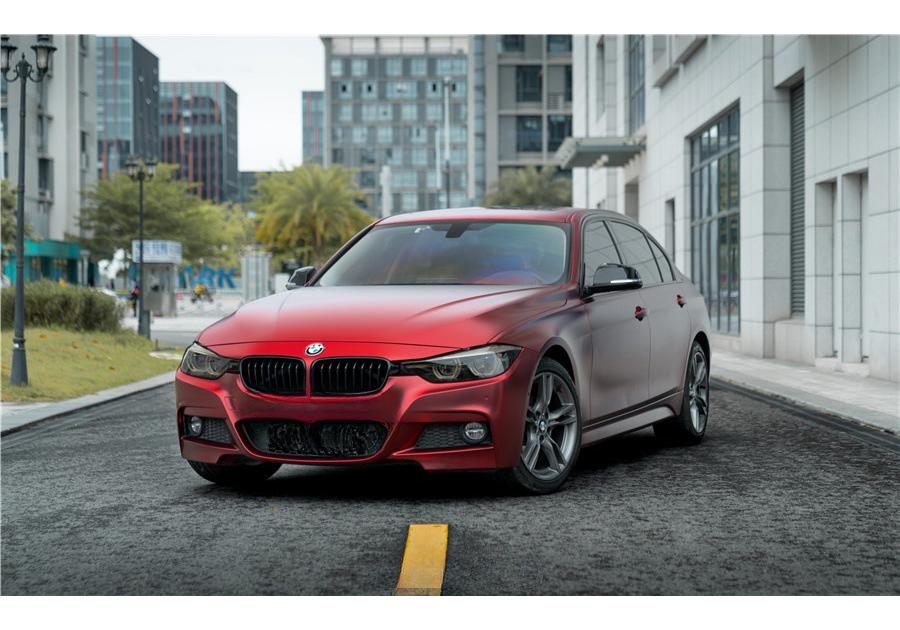 High Gloss Roman Red PET Car Paint Protection Film - Full Body Stickers