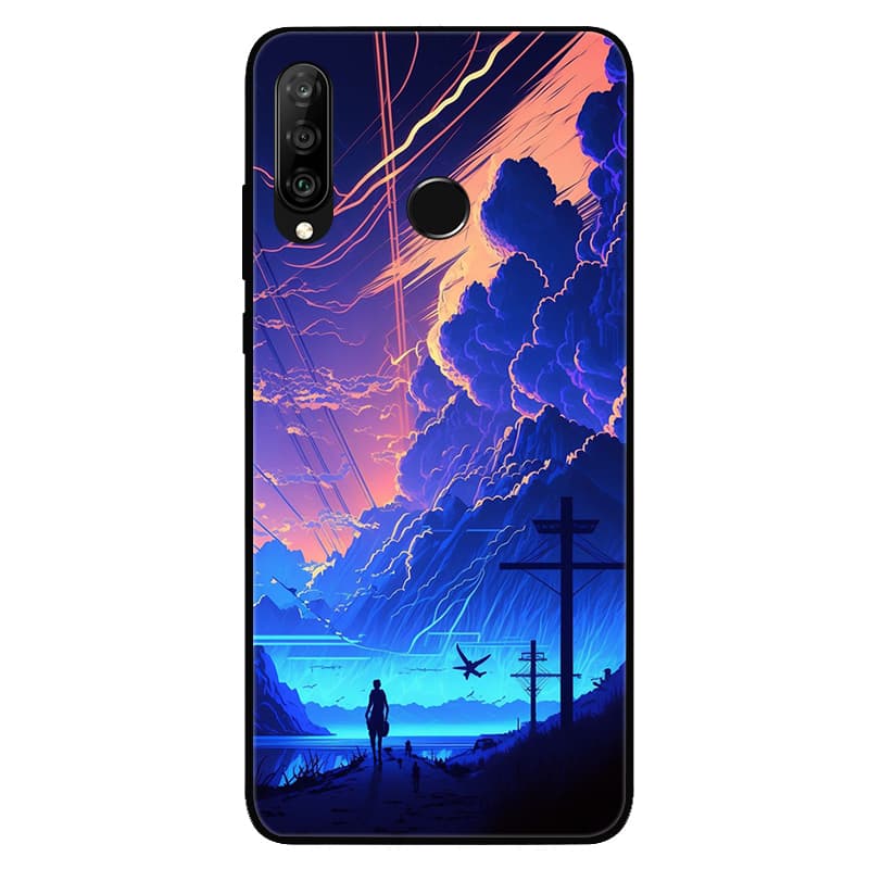 For Huawei P30 Lite Case Cover 6.15 inch Soft TPU Phone Case For Huawei P 30 lite Bumper Cover For Huawei P30 lite Coques Fundas