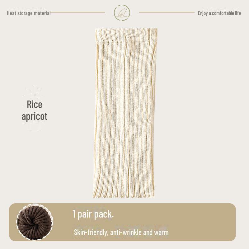 Damskie dzianinowe legginsy za kolano w szare paski, skarpetki na wiosnę i jesień