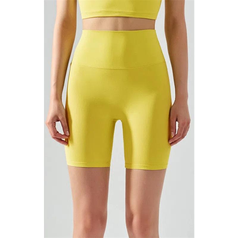 One Size Four-point Yoga Shorts Summer High Waist Seamless Fitness Sports Tight-fitting Cycling Yoga Pants