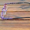 Clara Vida Purple Tinted Rimless Light Spectacles Multi-coated Red Lenses Women Reading Glasses +0.75 To +4