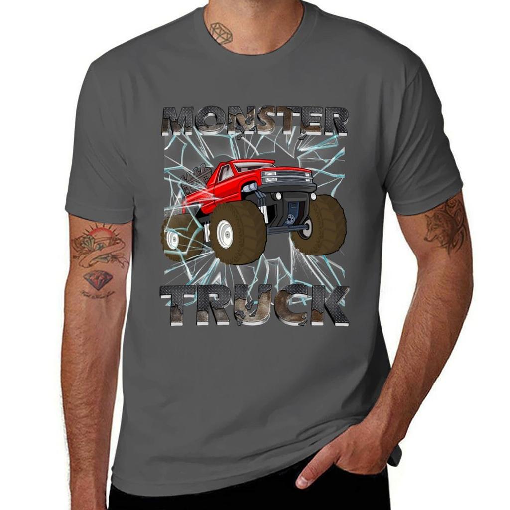 Monster Trucks TShirt man t shirt graphic man t shirts for men TShirt
