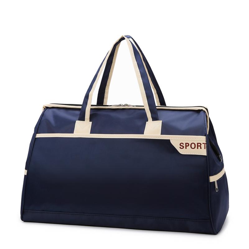 

Сумка-тоут Дорожная сумка-даффл для коротких поездок Большая вместимость Дорожная сумка Мужская и женская Легкая сумка для йоги и спортзала синий