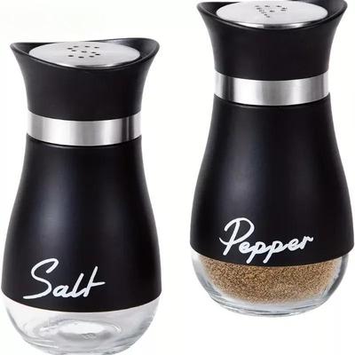 Refillable Salt and Pepper Shakers Set Stainless Steel  Spice Bottles Container for Home Restaurant Picnic Kitchen Accessories