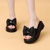 Slippers women's summer 2025 new fashion versatile comfortable thick bottom heightening niche lazy one pedal women's drag