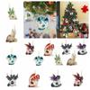 2D Dragon Baby hengende ornament tegneserie akryl flatt anheng barnehage