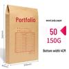 Thick Kraft Paper Manila Envelope File Folder A3/A4 Large Capacity Office Storage Bag