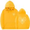 Gothic Spiderweb Print Hooded Sweatshirt Unisex Oversized Pullover With Ribbed Hem Fall