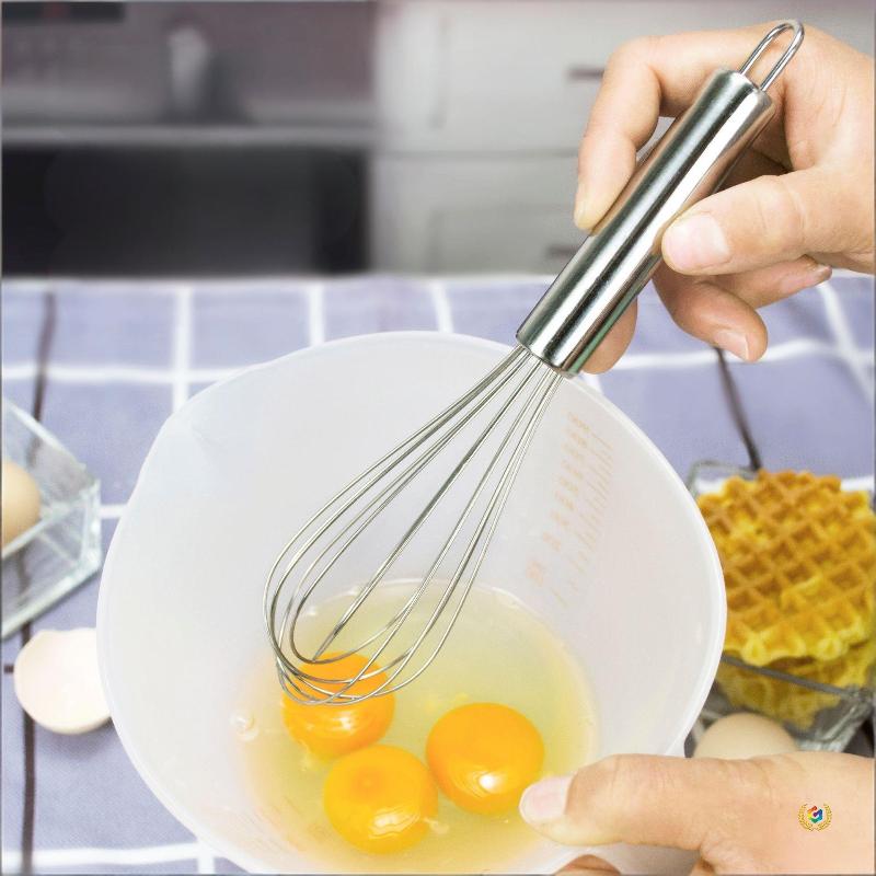 Stainless Steel Egg Beater, Kitchen Wire Ball Egg Beater, Milk Beater, Egg Mixer, Mixing Tool