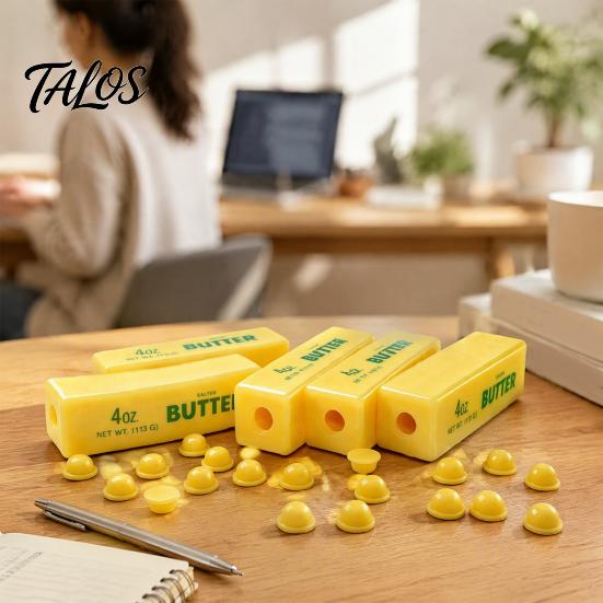 Butter Stick Toy with Stopper DIY Stress Relief Toy, Hollow Fillable Skin TPR Stopper, Empty Bar Squeeze for Teens Adults