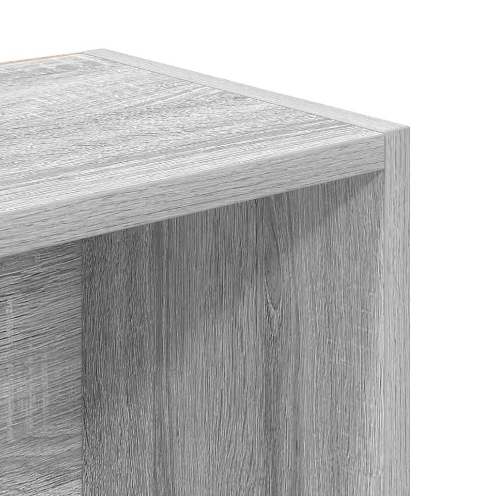 Bookshelf Grey Sonoma 31x24x102 Cm Engineered Wood