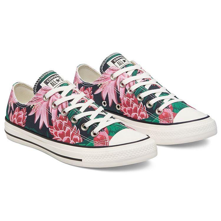 Converse Chuck Taylor All Star Low Comfortable Casual Low Top Canvas Shoes Unisex Sneakers Black Red 171134C