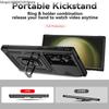 Stand Rotating Slide Camera Lens Military Grade Armor Case For Samsung S25 S24 S23 S22 S21 FE S20 Plus 20 Ultra M53 M33