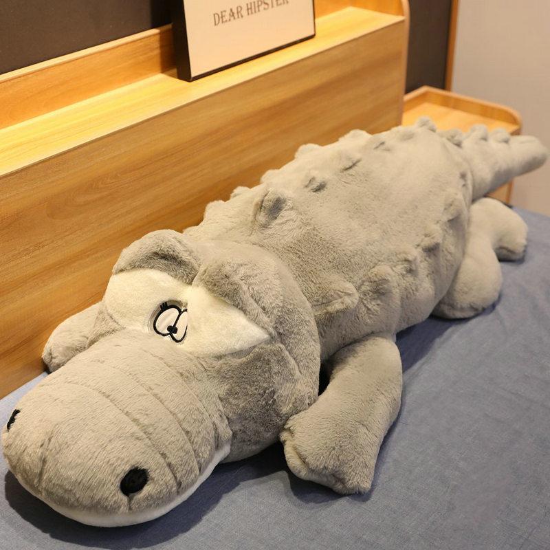 60-150cm New Alligator Plush Toys Lifelike Stuffed Animal Soft Plush Crocodile Piushion Filled Pillow Cushion For Girl Kids Gift