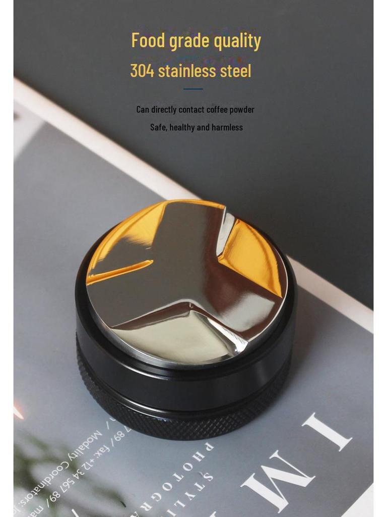 Tamper reglabil din oțel inoxidabil pentru pudră de cafea pentru Macaron, Stil Italian, Mărimi 49/51/53/54/58mm