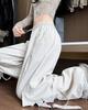 Cargo Pants for Long Wide Cargo With Loose For Hip Cool Bottoms White XL [HIMATI] Women, Pants, Pants, Pockets, Fit, Hop, Dance, - -