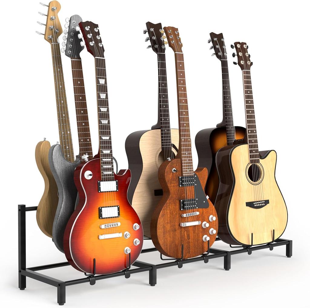 Guitar Stand Bass Electric Universal Display Multiple Guitar Prevents Scratches On the Instrument Stable and Instrument Easy To Bracket for Acoustic