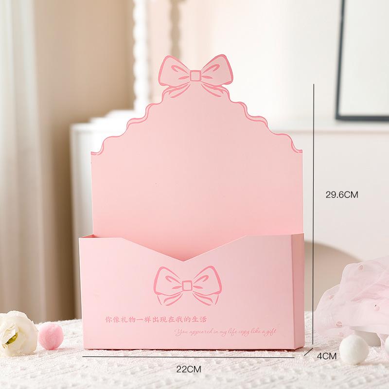 

10PCS Envelope Flower Box Packaging Box Gift Boxes Flower Basket Craft Paper Candy Box Valentine s Day Gifts Favor Boxes 24X4X28CM