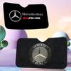 M-Mercedes-Ben-zs Logo Novelty Car Front Windshield Sunshade 70x130cm Cartoon Foils Car Window Windscreen Cover