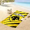 Eagle Emblem Commanding Strength Print Beach Towel, Quick Drying, Suitable for Travel, Outdoor Sports, Jogging, the Beach and Swimming, Gift