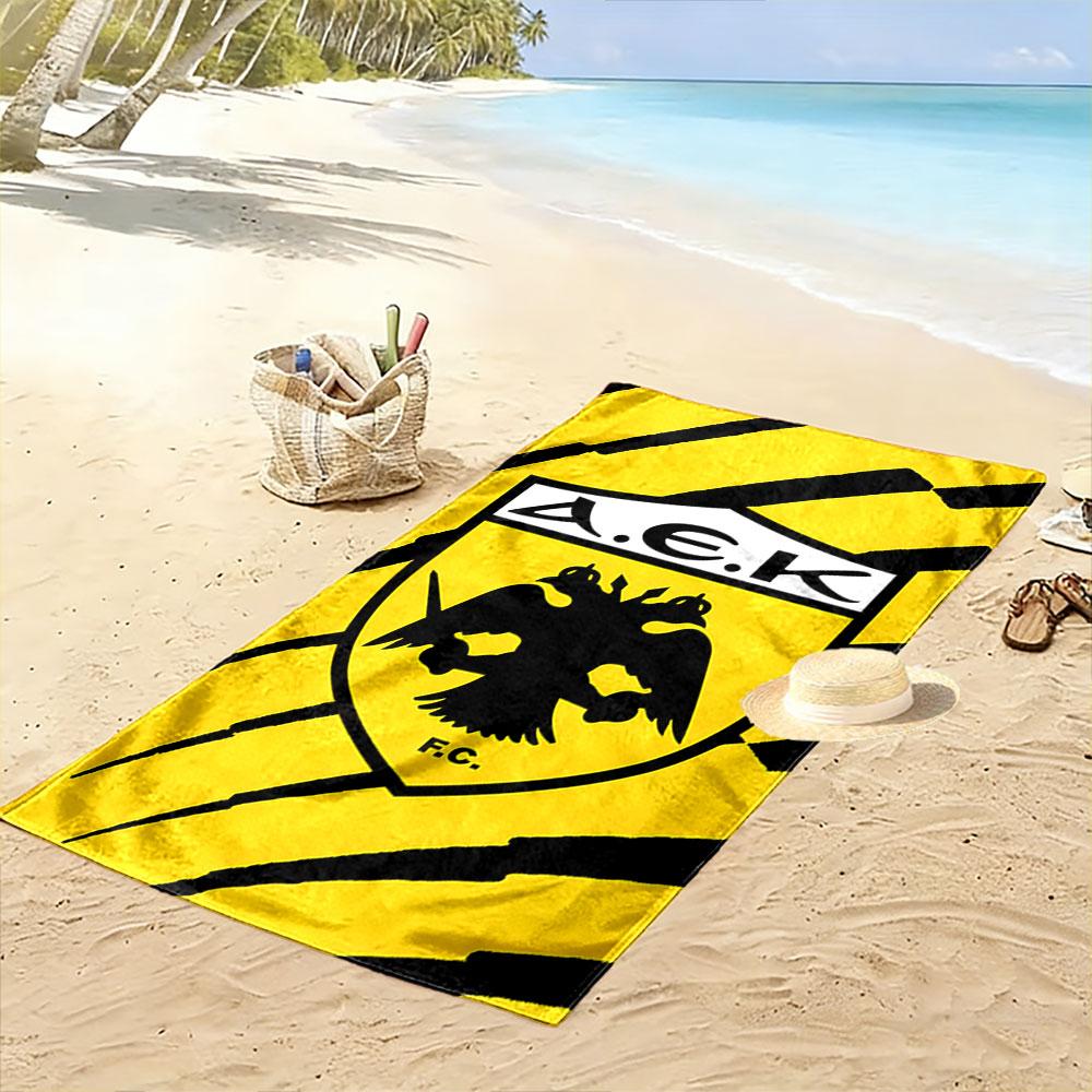 Eagle Emblem Commanding Strength Print Beach Towel, Quick Drying, Suitable for Travel, Outdoor Sports, Jogging, the Beach and Swimming, Gift