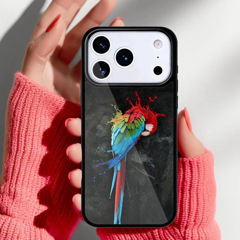 Cute Adorable Parrot Bird Phone Case for iPhone 17 16 15 14 13 Pro Max Back Cover for 12 11 Pro Coque