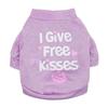 Summer Breathable Cotton Dog T-Shirts Lovely Pink With Funny Words Print Appropriate for Spring Autumn Available in XS XL Sizes