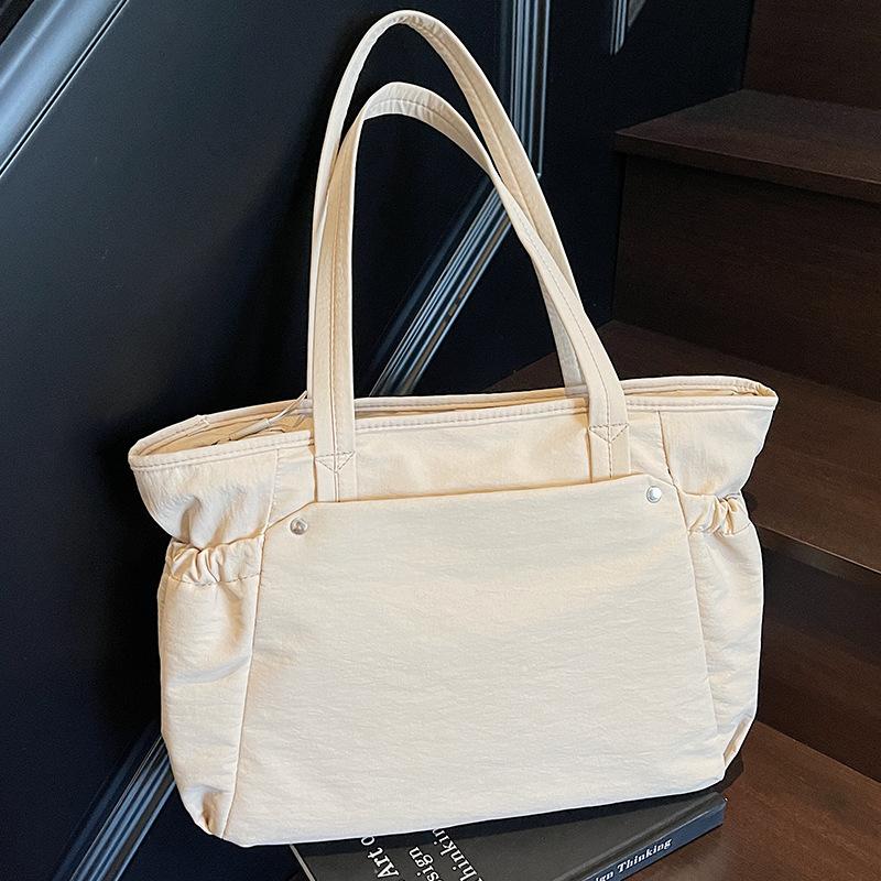 2025 shoulder bag women's new computer bag commuter versatile large-capacity handbag college student class tote bag