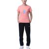 Lining Spring/Summer 2022 Quick-Drying Sports Print Round Neck Short Sleeve T-Shirt Unisex Tops Fluorescent-Light-Orange AHSS447-1