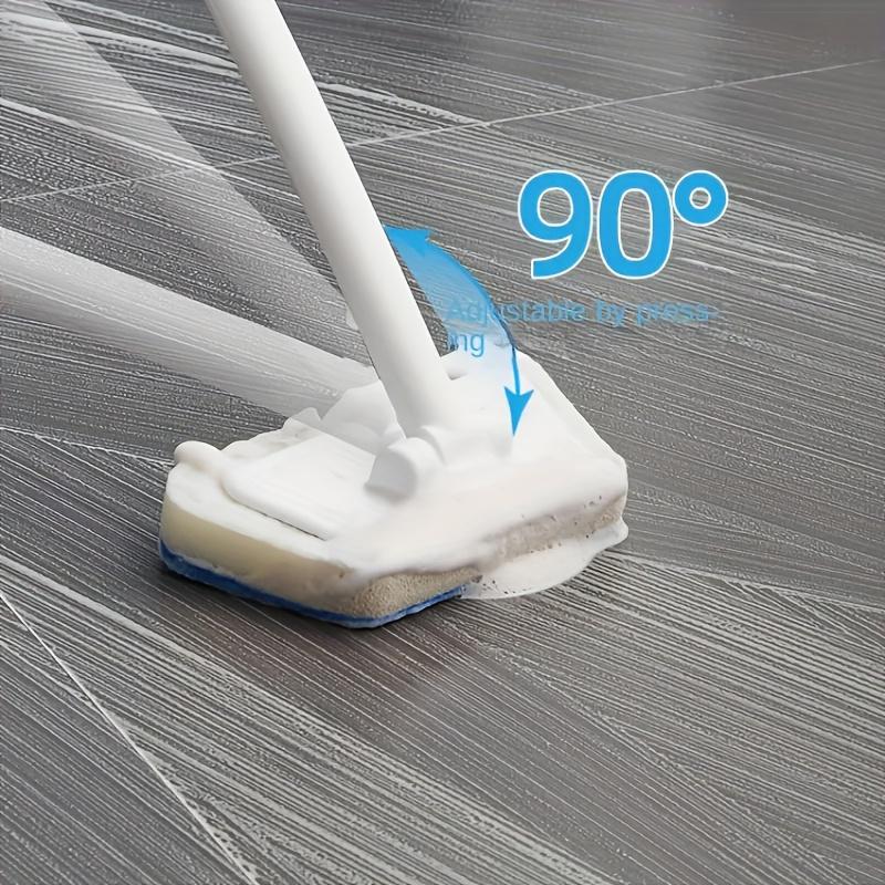 Long Handle Multi-functional Bathroom Cleaning Brush with Replaceable Head for Bathtub, Tiles, Windows, Glass - Sponge Brush