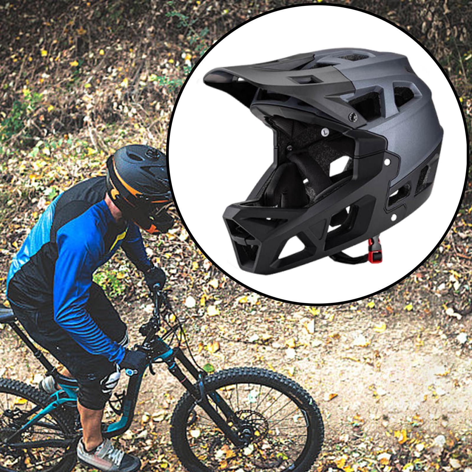 

Велосипедный шлем Модный Полнолицевой Велосипед для Катания Велоспорта На Открытом Воздухе Titanium Black L