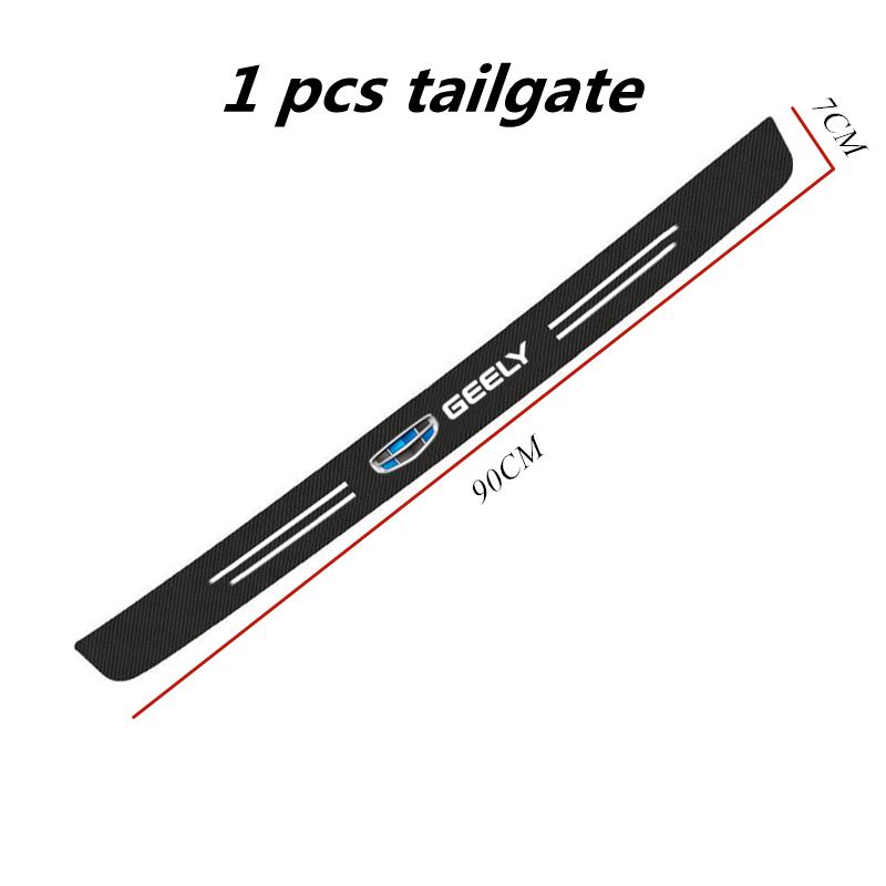 

60X7CM Carbon Fiber Car Door Threshold Protective Sticker For Geely Atlas Coolray Emgrand EC7 EC8 X7 EX7 CK2 CK3 GL GS