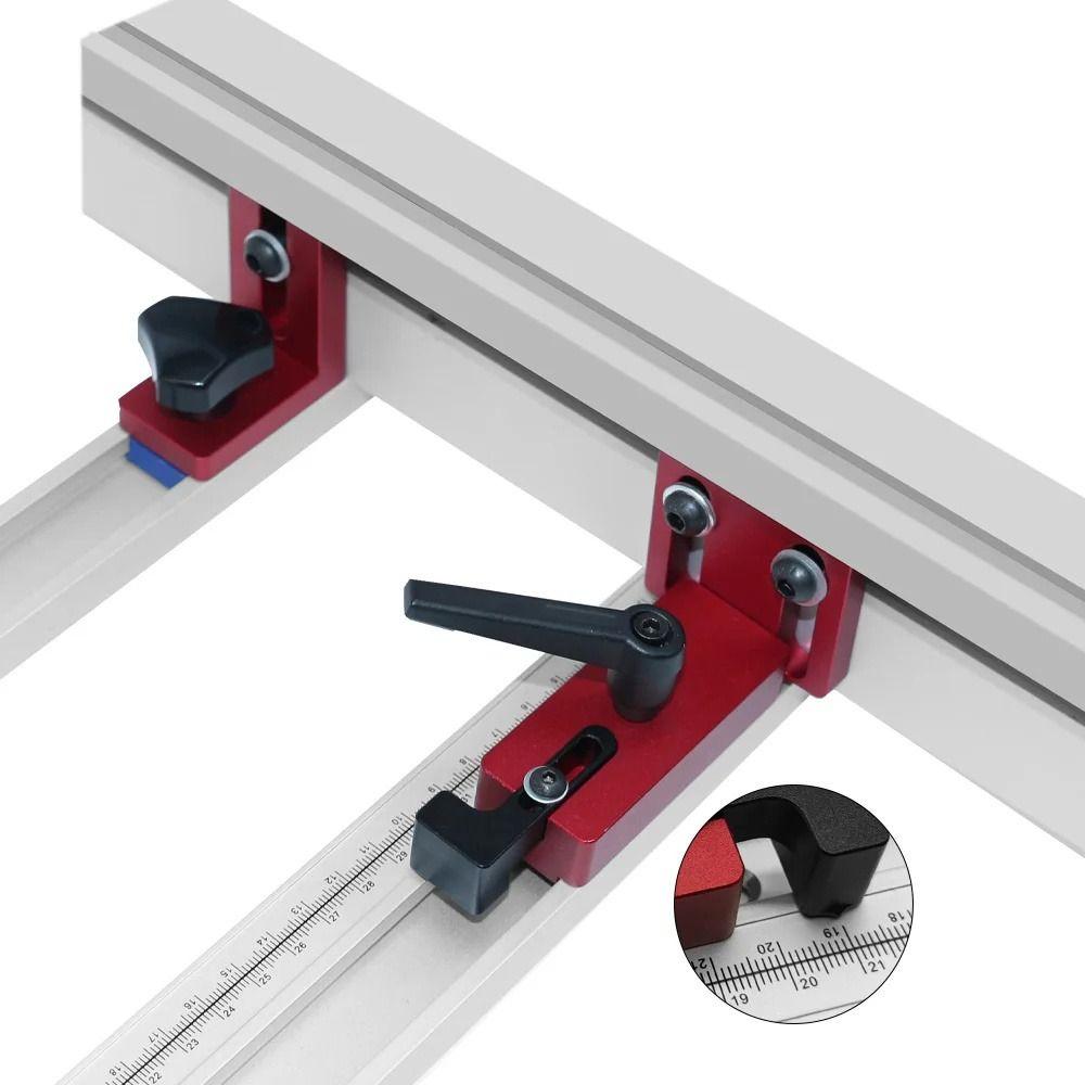 30-50CM Miter Track T-track Sliding Brackets T-Slot Aluminium Profile Fence  Workbench