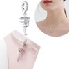 Elegant Ballet Pendant Fit Bracelet Diy Simple Original Crown Bead Romantic Heart Charm Love Birthday Gift For Friendcopper