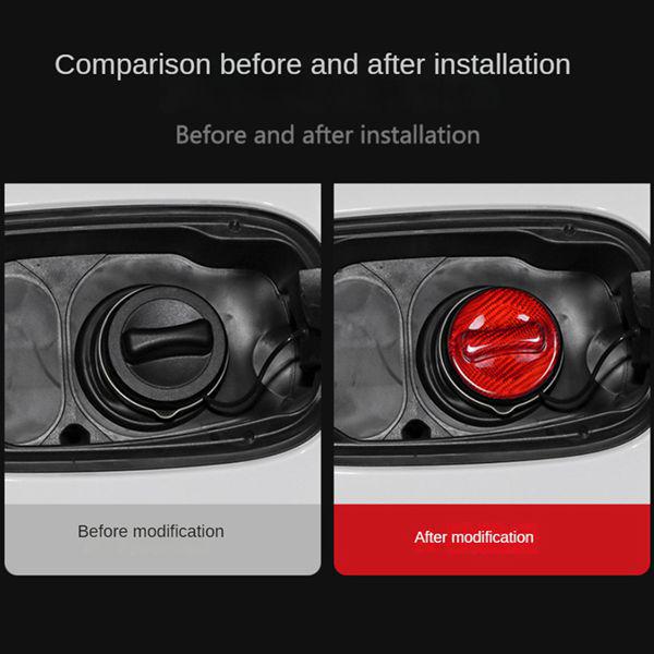 Mercedes Carbon Fiber Fuel Tank Cap Decorative Cover