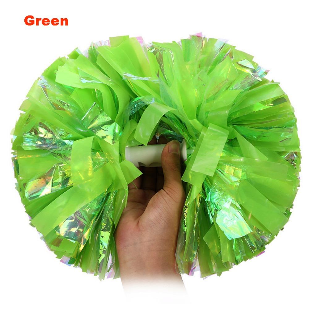26 см Детские Игровые Помпоны ПЭТ Вперед Реквизит Дешевый Практичный Черлидинг Разноцветный Танцевальное Представление Реквизит зелёный