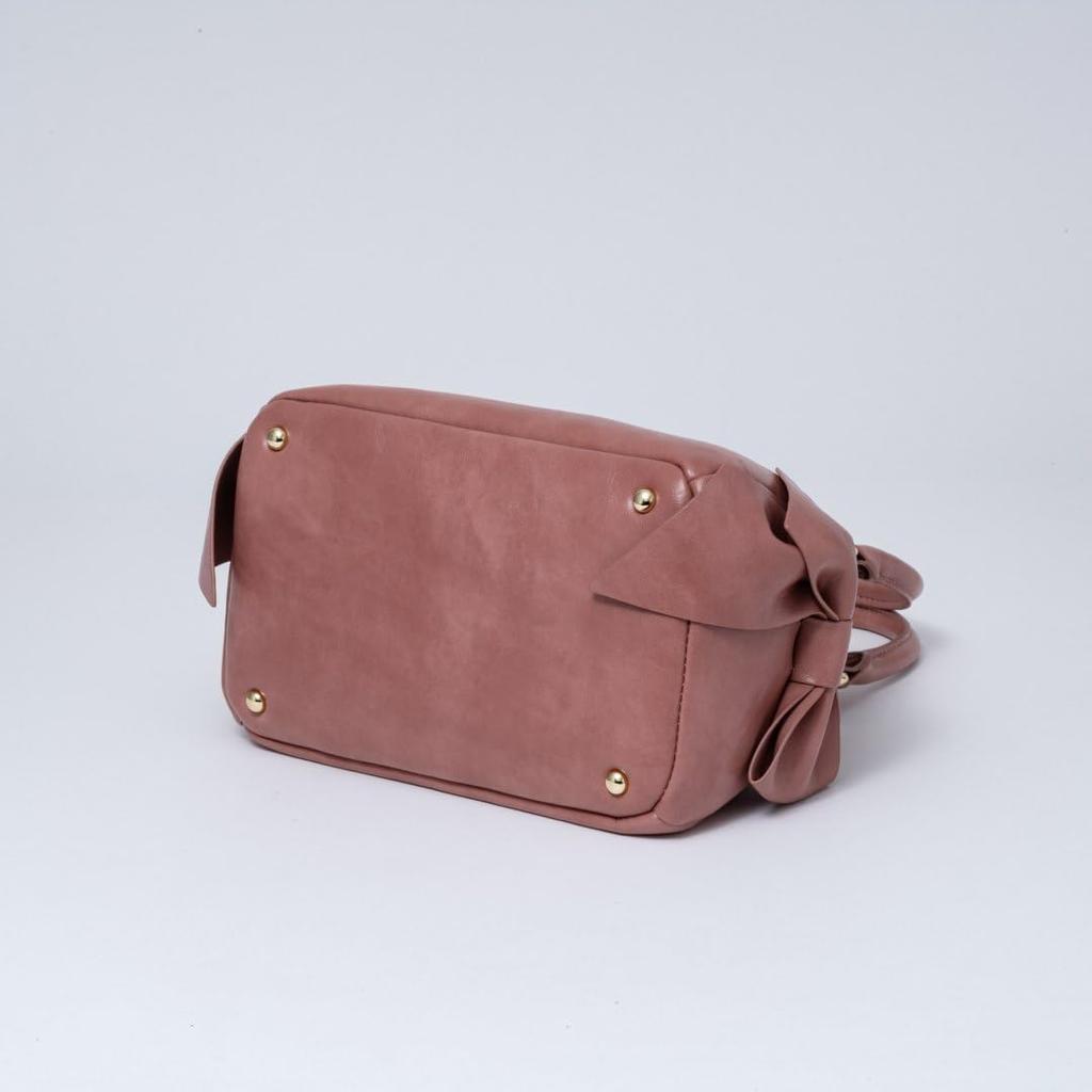 Jill Stuart Pecot Shoulder Bag with Ribbon Feminine and Vintage Design, Style, JSLH5EH2, Pink, Women's