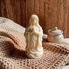 3D Prayer Figure Silicone Mold Religious Candle Making Mold for Resin Casting Candle Soap Projects and Decorative Craft