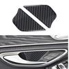 Carbon Fiber Car Door Handle Bowl Panel Cover Trim Sticker For Benz W205 C E GLC
