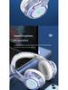Trendy Bluetooth 5.2 Over-Ear Headphones with LED Lights and Foldable Design