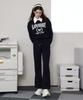 Leobiseuteu Cashmere Track Pants_Navy