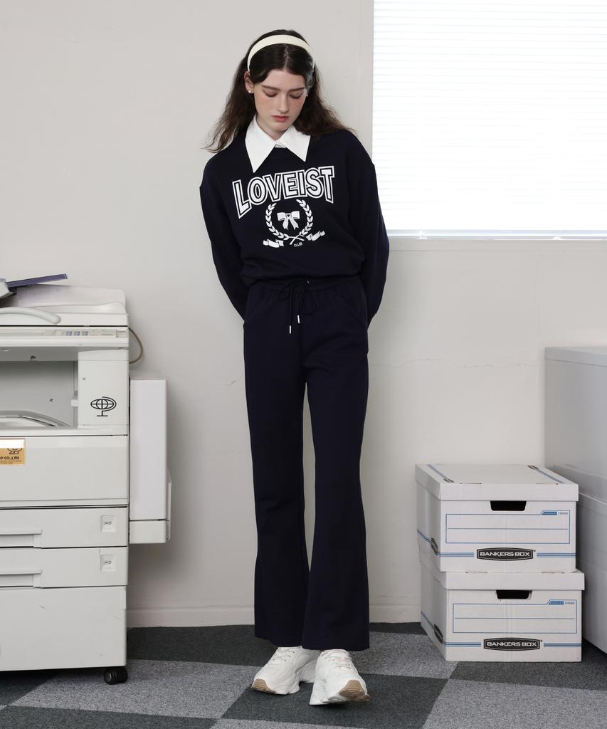 Leobiseuteu Cashmere Track Pants_Navy