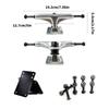 2Pcs 5inch Aluminum Skateboards Truck Skateboards Wheel Bracket Professional Bridge Skate Board Bracket Enduring Base